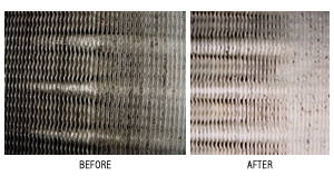 coil before and after UVC